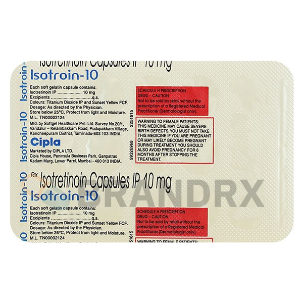Isotroin 10 mg Cipla