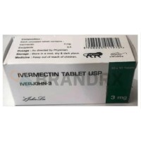 Iverjohn 3 mg Johnlee Pharmaceuticals